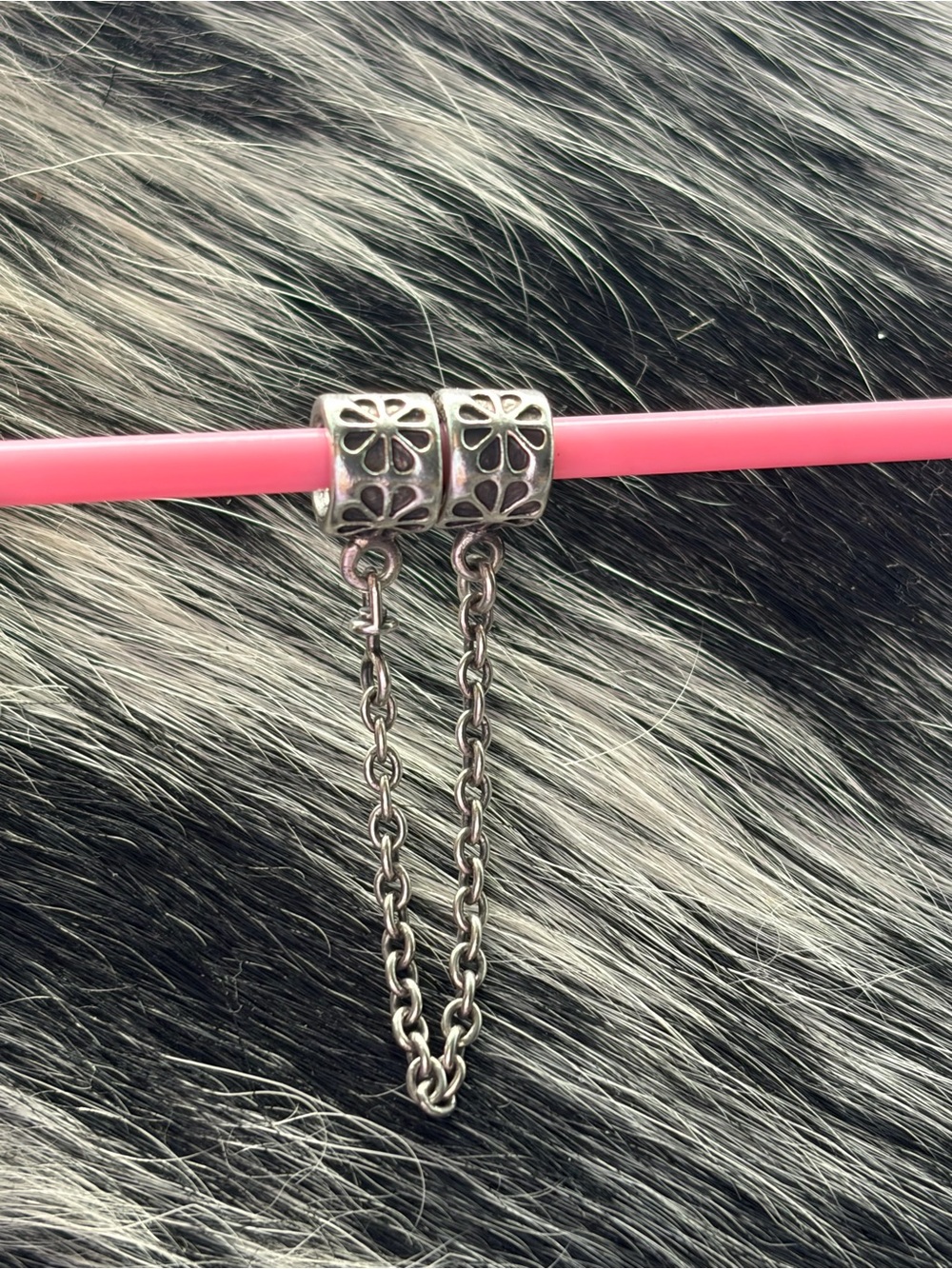 Pandora Retired Daisy Dangle Safety Chain